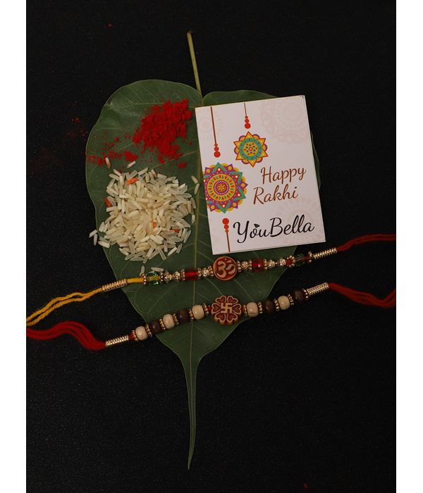 YouBella Rakhi Combo for Brother , Rakhi for Bhaiyya/Bhai (Style 1)